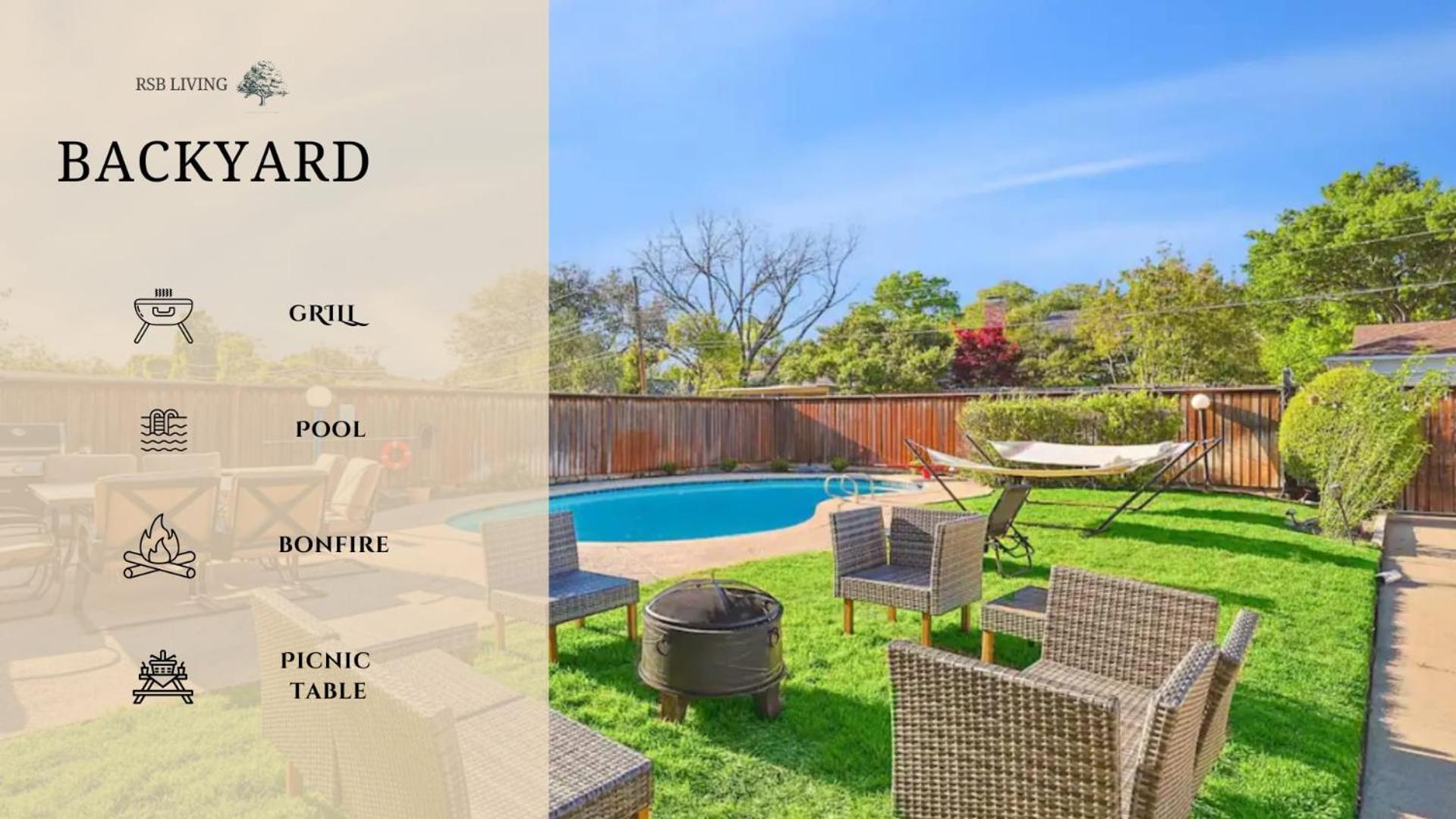 Spectacular 6br 2,5ba With Pool Holiday home Dallas
