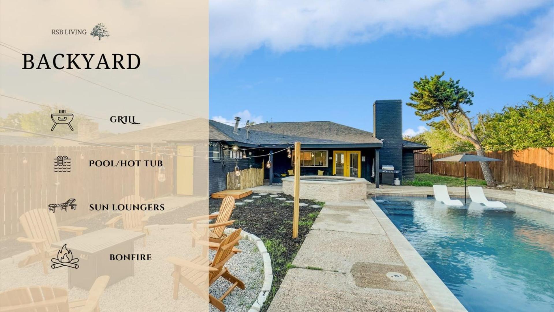 Holiday home Posh 6br 2,5ba With Pool, Media-game & Hot Tub